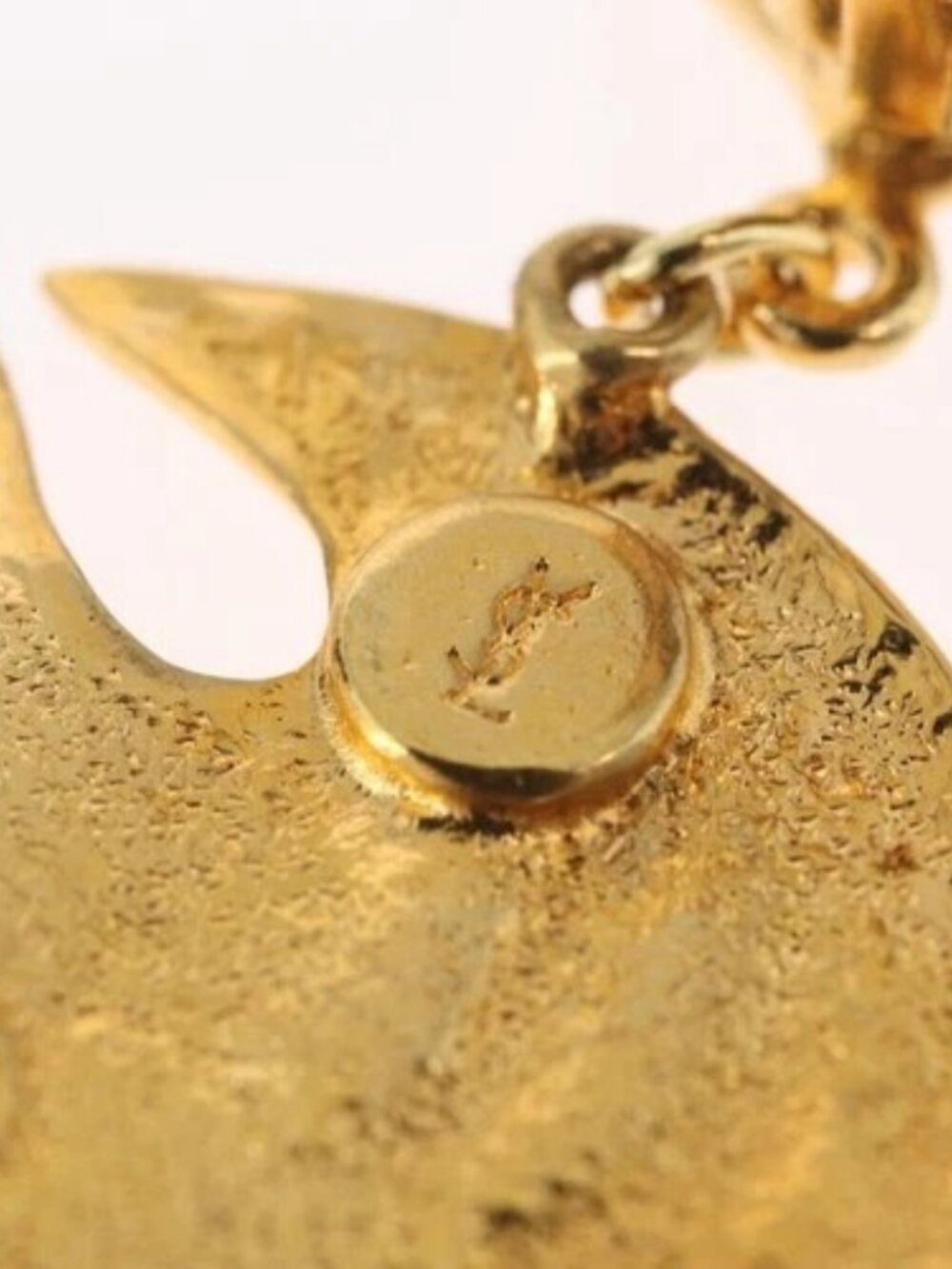 SAINT LAURENT Earring Earring metal Gold Auth BSZ416V - Picture 13 of 14